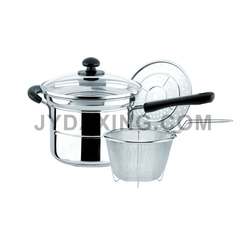 复底高弧盖捞面锅